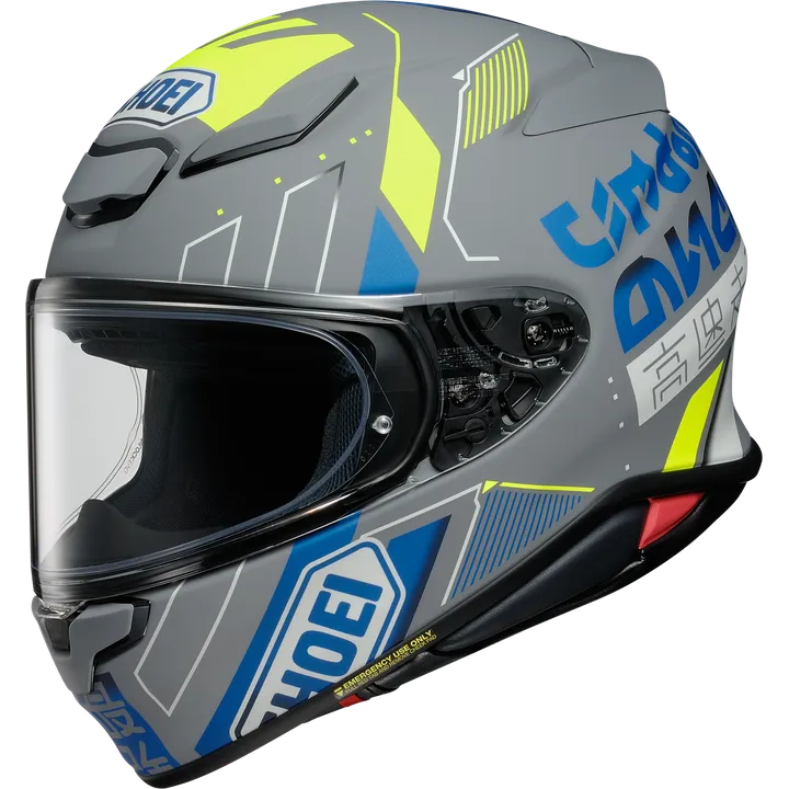 Casque intégral NXR2 Accolade TC-10 gris mat-fluo jaune