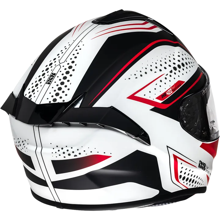 Casque intègrale iXS422 FG 2.2 blanc mat-rouge