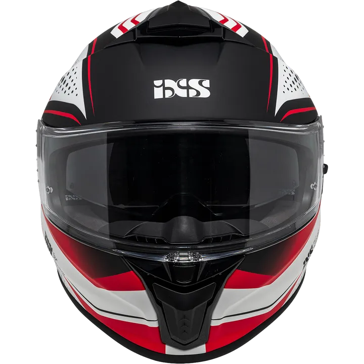 Casque intègrale iXS422 FG 2.2 blanc mat-rouge