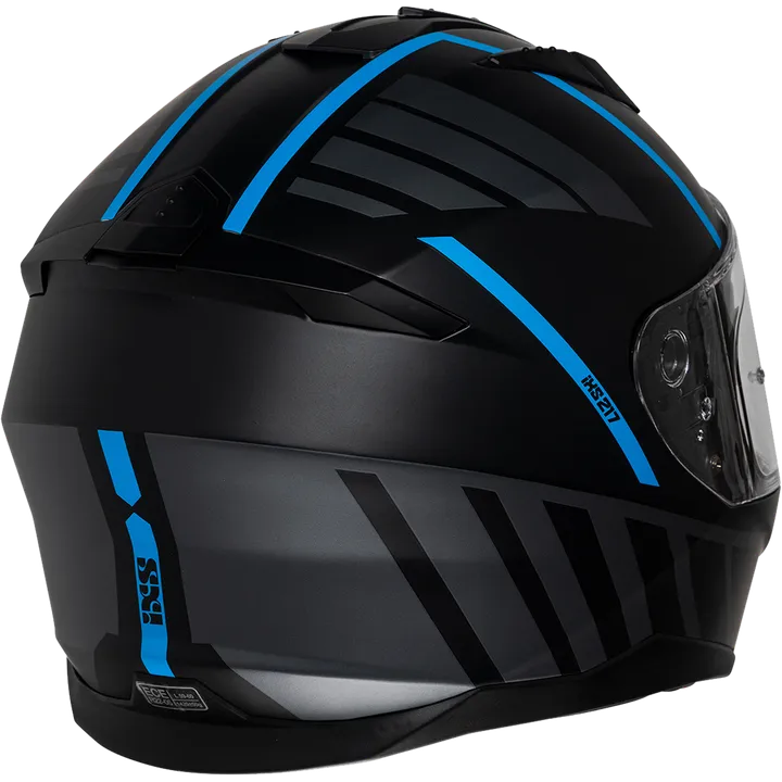Integralhelm iXS217 2.0 matt schwarz-türkis