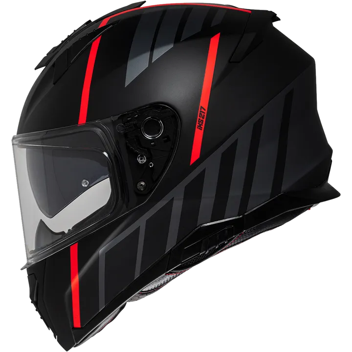 Integralhelm iXS217 2.0 matt schwarz-rot