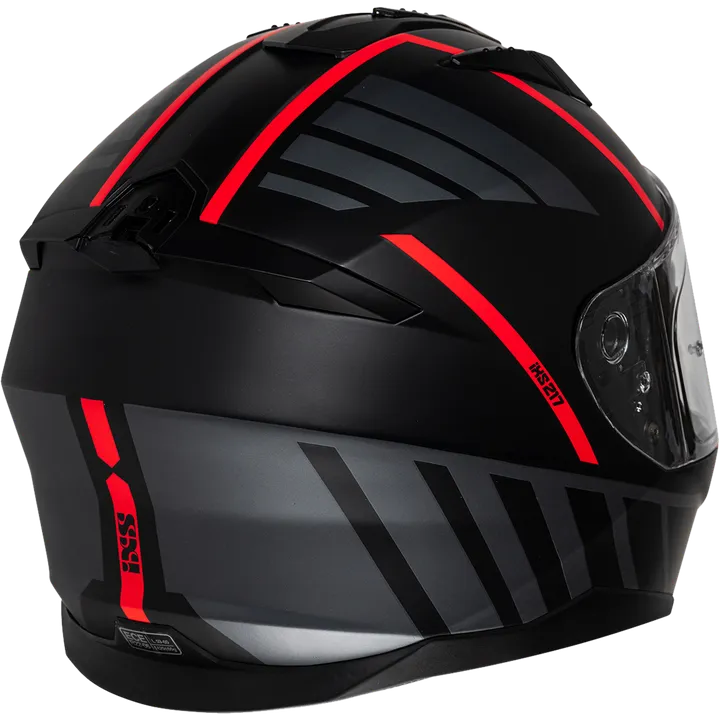 Integralhelm iXS217 2.0 matt schwarz-rot