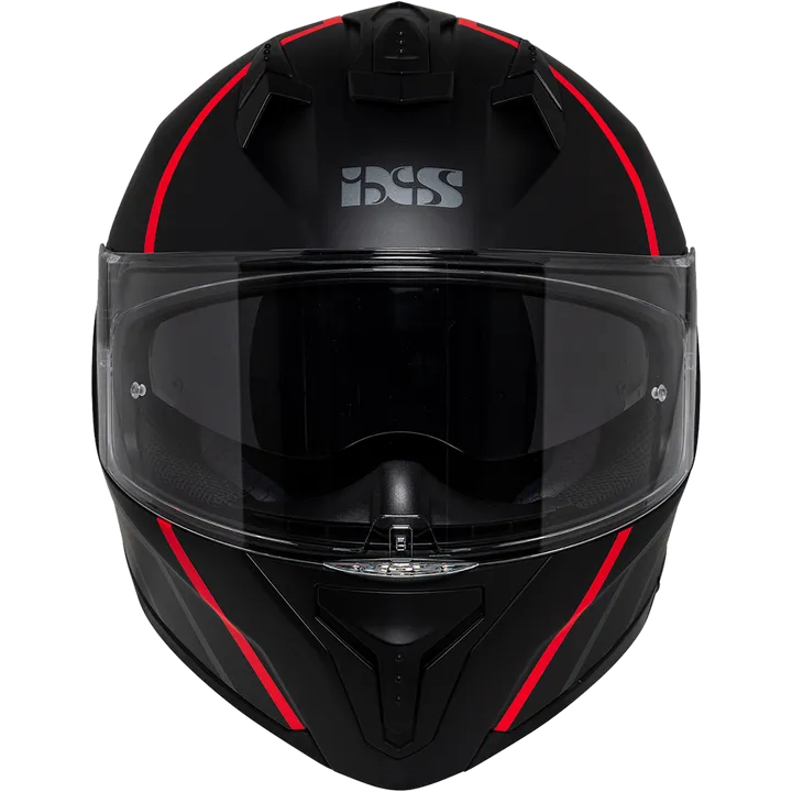 Integralhelm iXS217 2.0 matt schwarz-rot