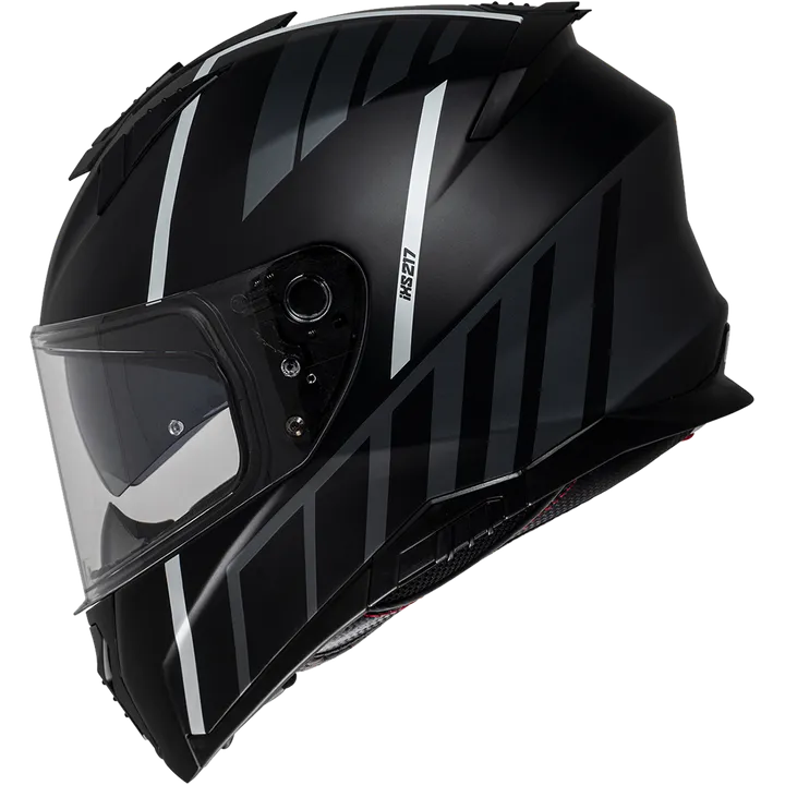 Casque intègrale iXS217 2.0 noir mat-blanc