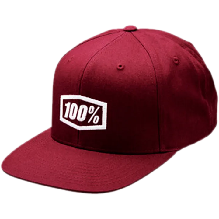 Icon Snapback Cap Burgundy