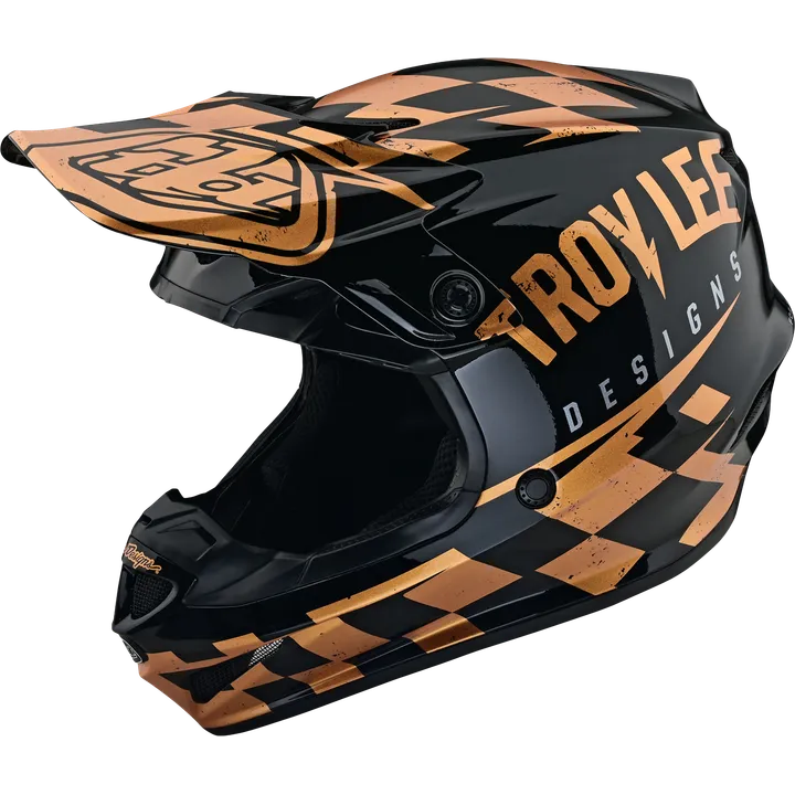 SE4 Polyacrylite Helmet Mips - Race Shop gold-schwarz