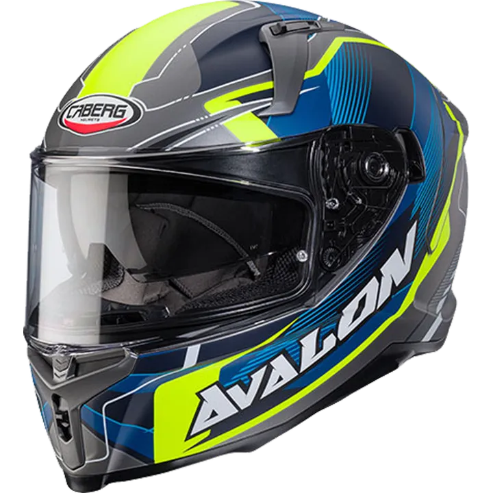 Integralhelm Avalon X Optic matt schwarz-grau-rot