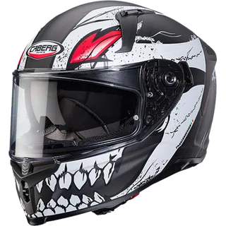 Integralhelm Avalon X Punk matt schwarz-weiss-rot