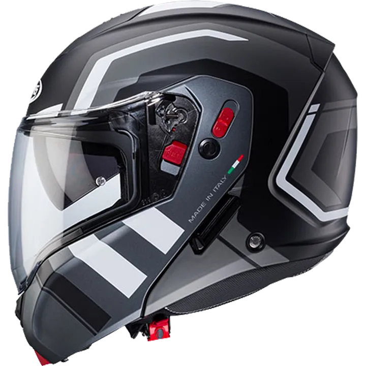 Klapphelm Horus X Road matt schwarz-anthrazit-weiss