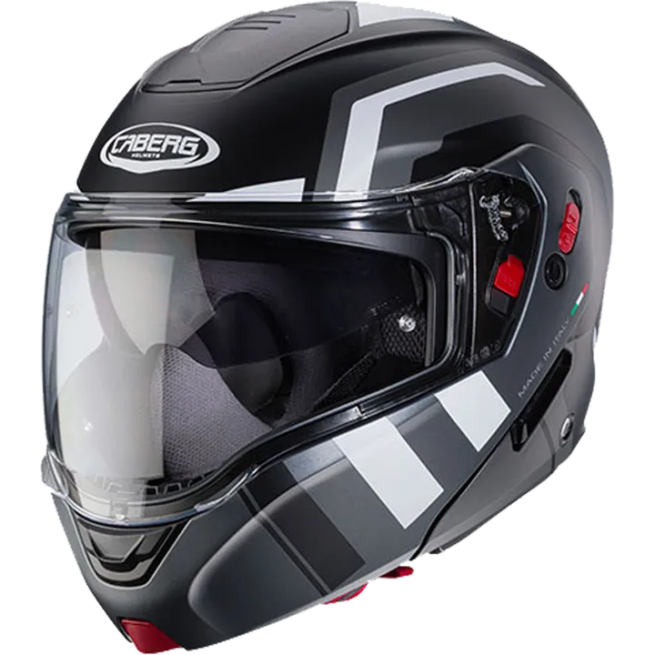 Klapphelm Horus X Road matt schwarz-anthrazit-weiss