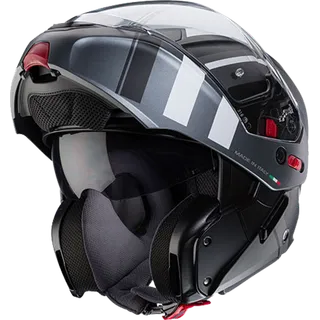 Klapphelm Horus X Road matt schwarz-anthrazit-weiss