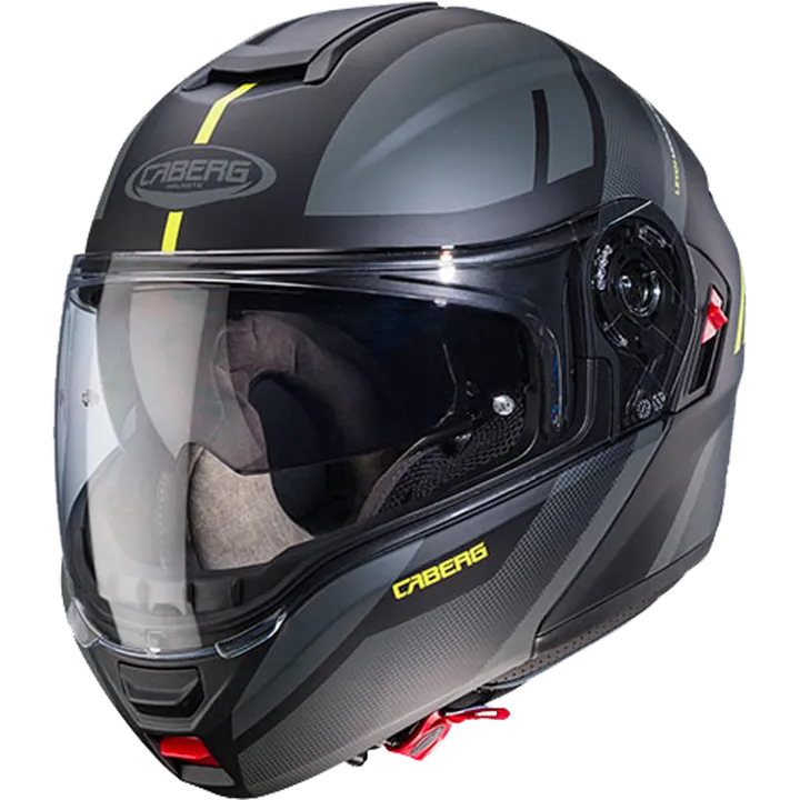 Klapphelm Levo X Manta schwarz-dunkelgrau-gelb fluo