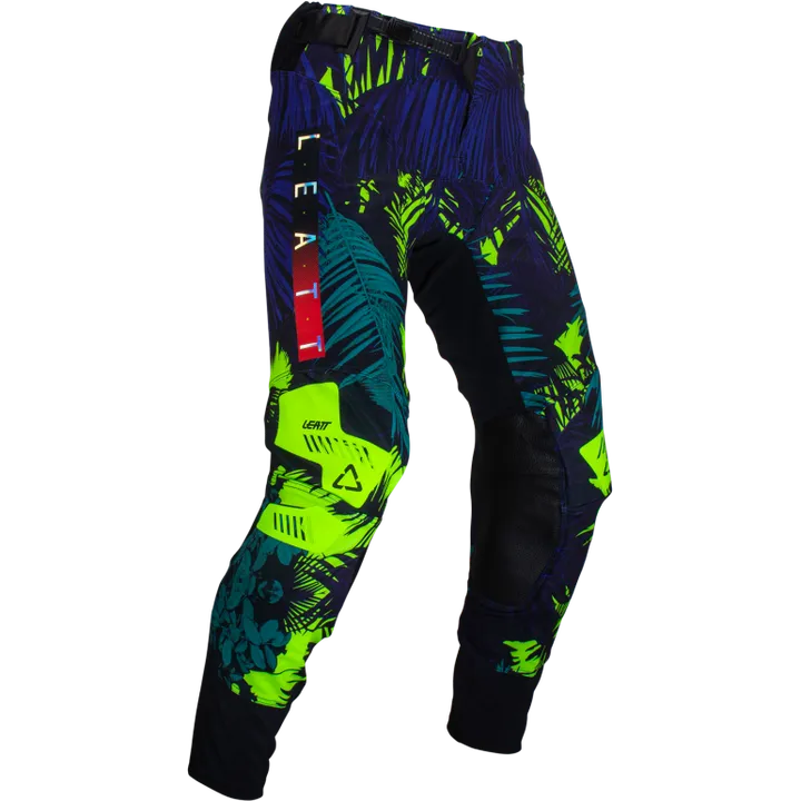 Pant Moto 5.5 I.K.S Jungle schwarz-lime-blau