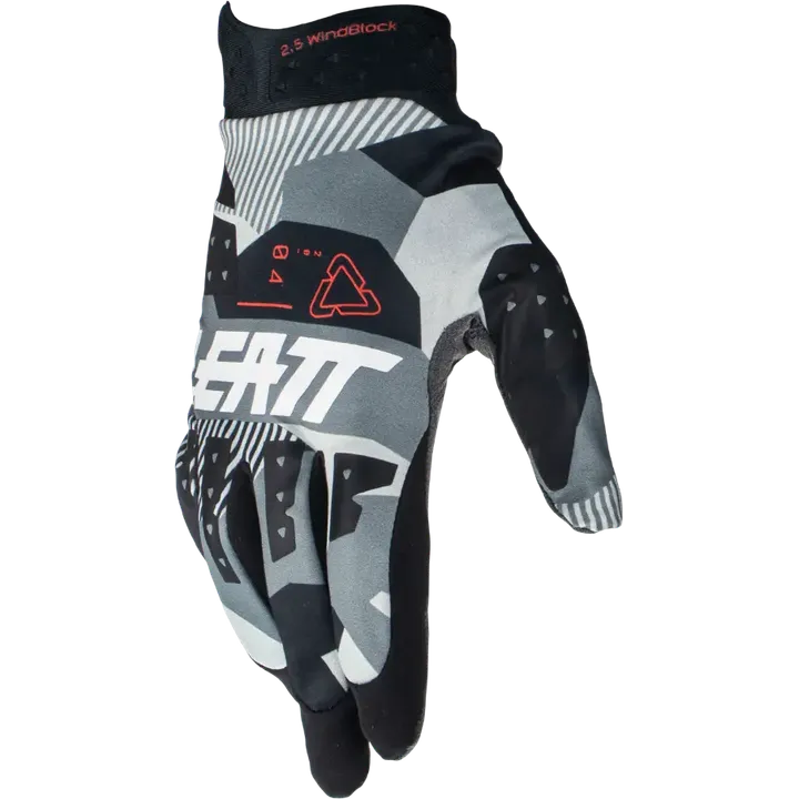 Glove Moto 2.5 Windblock gris-noir-blanc