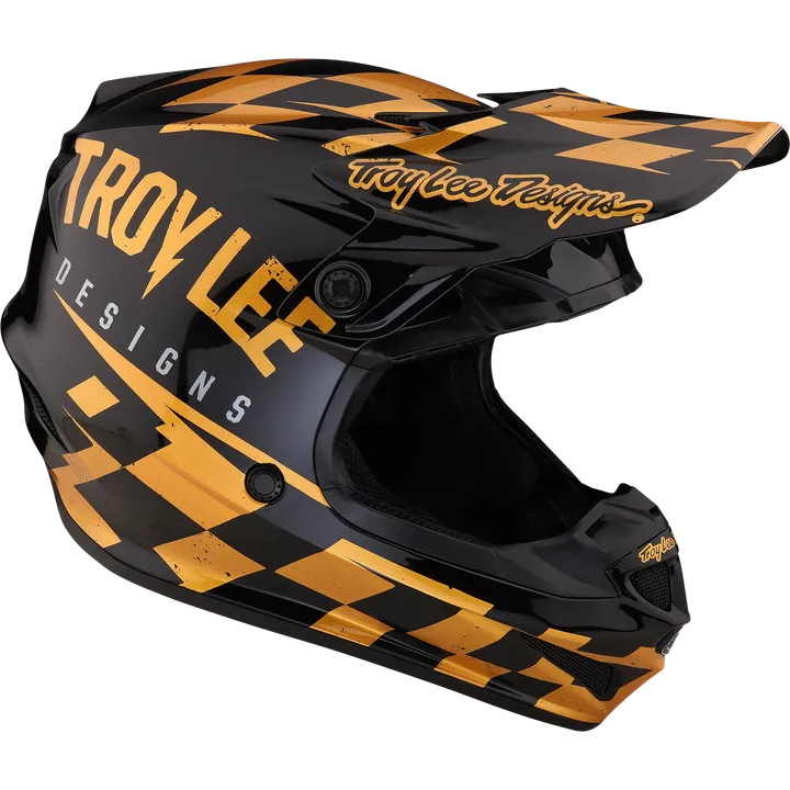 SE4 Polyacrylite Helmet Mips - Race Shop gold-schwarz