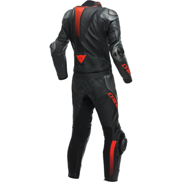 Cuir combinaisons 2pcs. Laguna Seca 5 noir-anthracite-fluo rouge