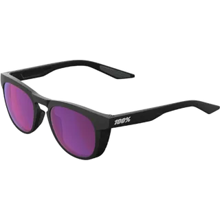 Lunettes Slent Matte Black Purple Multilayer Mirror Lens