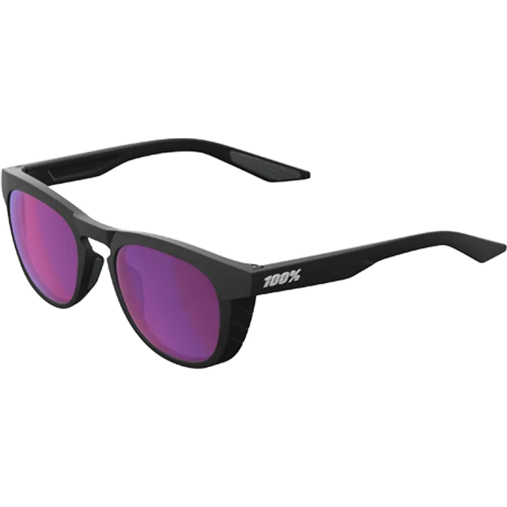 Lunettes Slent Matte Black Purple Multilayer Mirror Lens