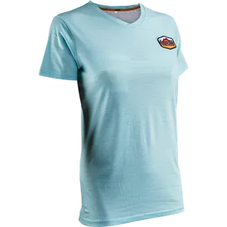 T-shirt premium pour femme bleu sarcelle
