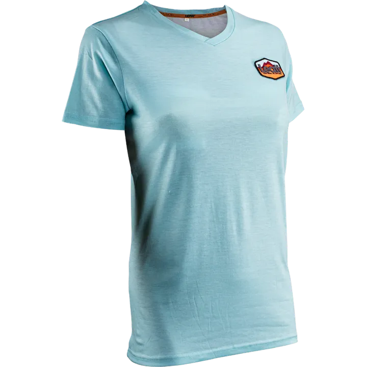 T-shirt premium pour femme bleu sarcelle