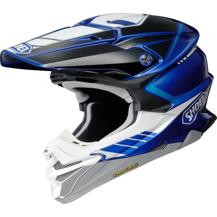 Motocrosshelm VFX-WR 06 V4 TC-2 blau-schwarz-weiss