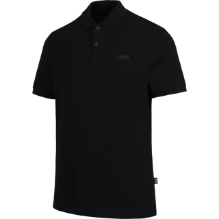 Brand Polo Shirt schwarz