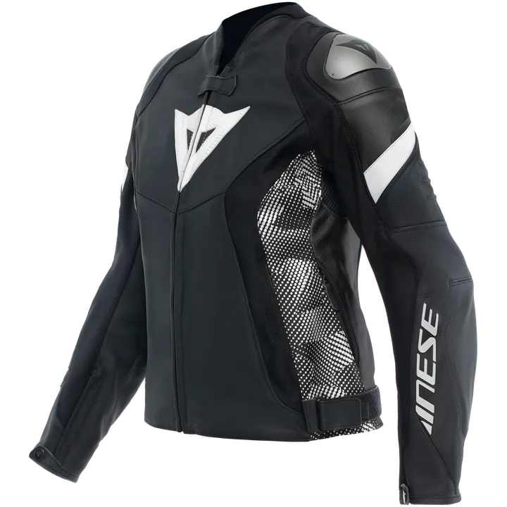 Femmes Veste Cuir Avro 5 noir-noir-blanc