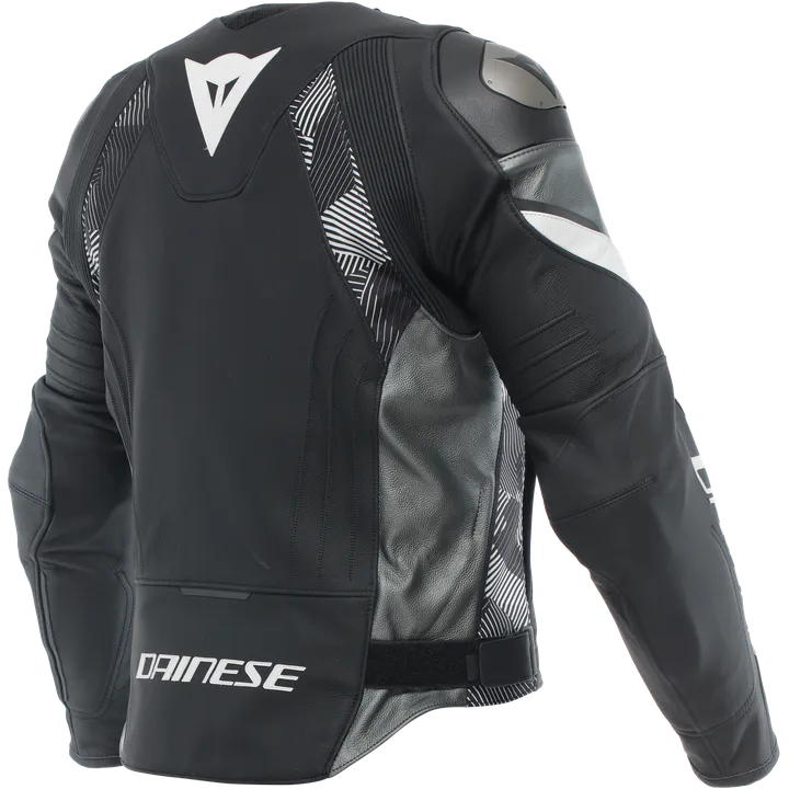 Veste En Cuir Avro 5 noir-blanc-anthracite 