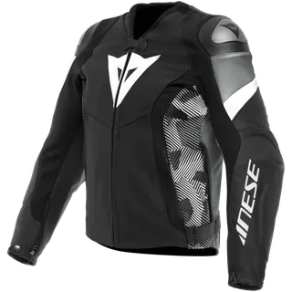 Veste En Cuir Avro 5 noir-blanc-anthracite 
