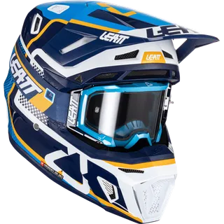 Helmet Kit Moto 8.5 V24 Ink blue-white-orange