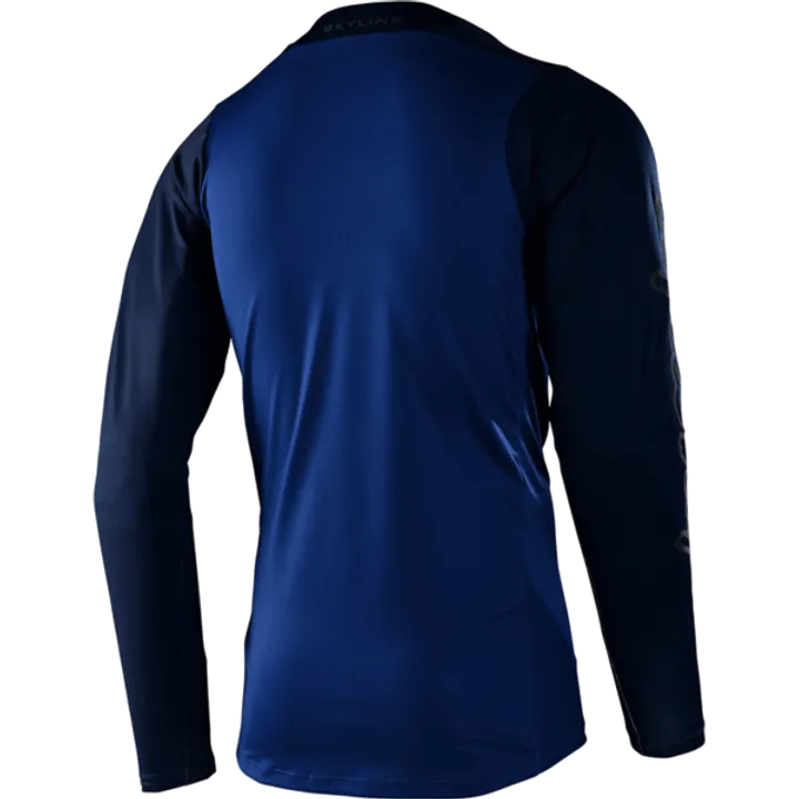 Skyline LS Chill Jersey - Mono True Blue