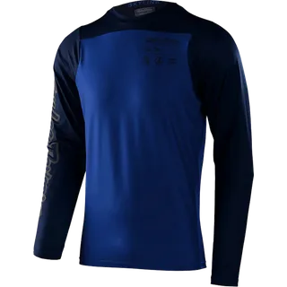 Skyline LS Chill Jersey - Mono True Blue
