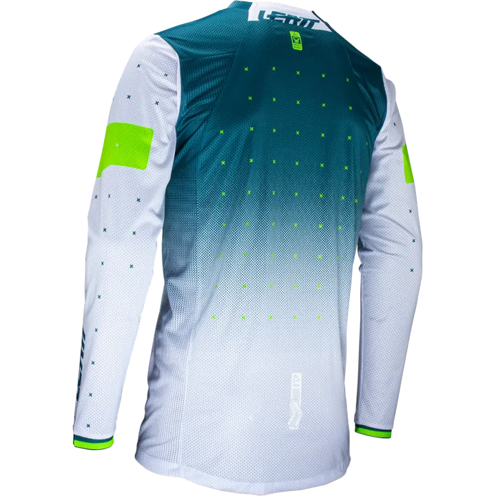 Jersey Moto 4.5 Lite Acid Fuel blanc-vert-lime