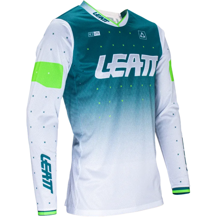 Jersey Moto 4.5 Lite Acid Fuel blanc-vert-lime