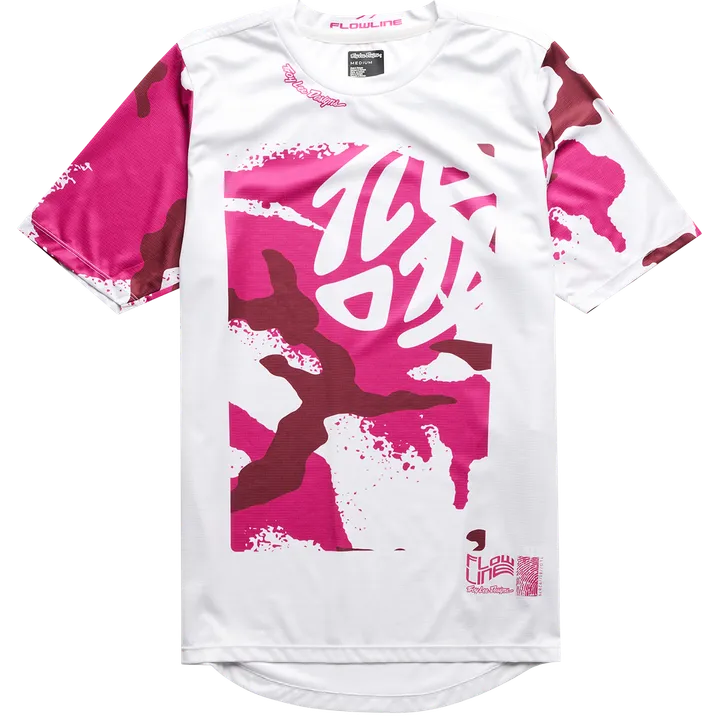 Youth Flowline SS Jersey gris-rose