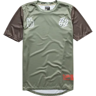 Youth Flowline SS Jersey gris-rose