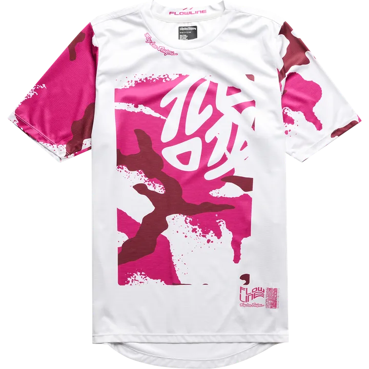 Flowline SS Jersey - Condfined blanc-rose
