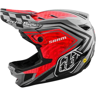 D4 Carbon Helmet - SRAM rouge-noir