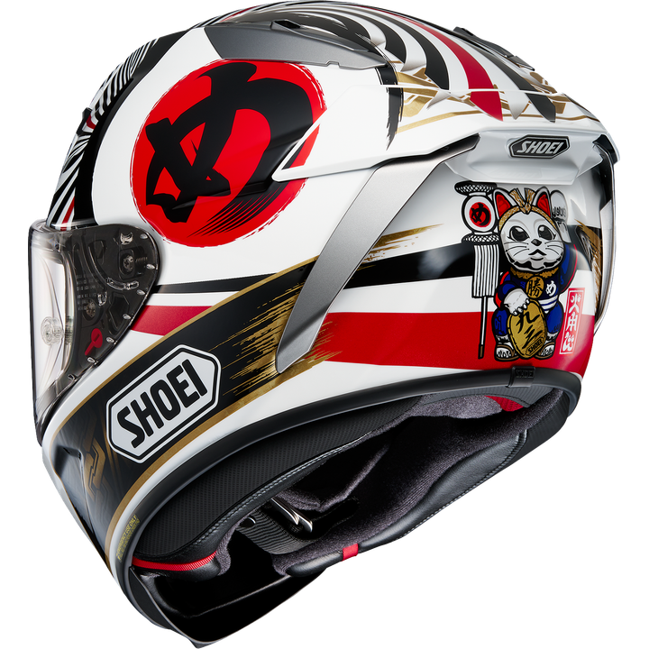 Casque intégral X-Spirit Pro Marquez Motegi 4 TC-1 blanc-rouge-noir