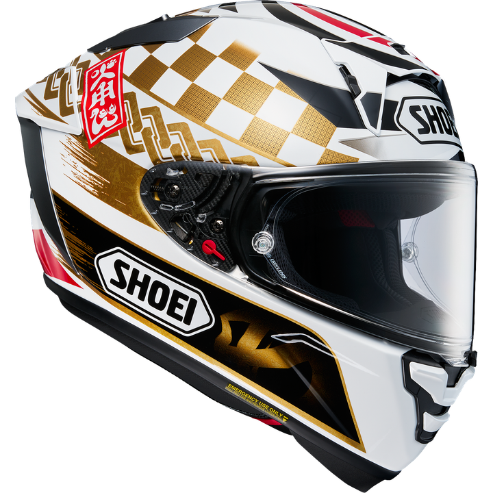 Casque intégral X-Spirit Pro Marquez Motegi 4 TC-1 blanc-rouge-noir