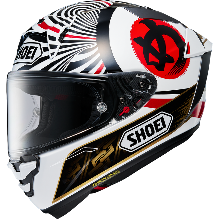 Casque intégral X-Spirit Pro Marquez Motegi 4 TC-1 blanc-rouge-noir