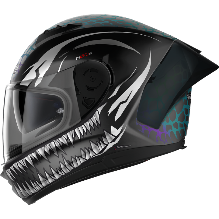 Integralhelm N60-6 SPORT RAVENOUS #28 matt-schwarz-weiss