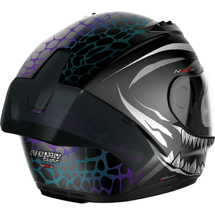 Integralhelm N60-6 SPORT RAVENOUS #28 matt-schwarz-weiss