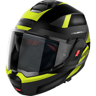 Modularhelm N120-1 SUBWAY N-COM #23 matt-schwarz-fluo gelb
