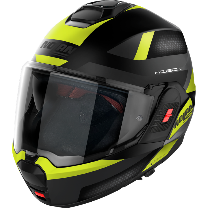 Modularhelm N120-1 SUBWAY N-COM #23 matt-schwarz-fluo gelb