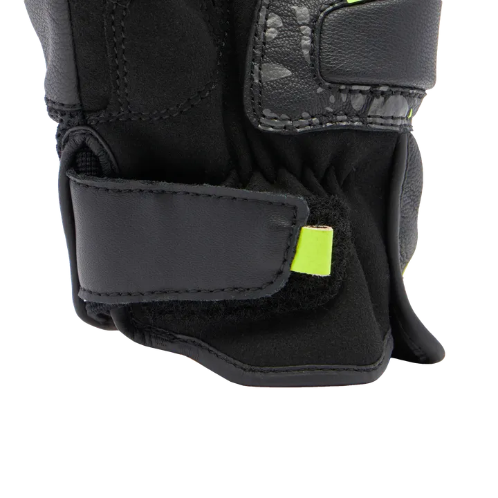 Lederhandschuhe Mig 3 Unisex schwarz-anthrazit-fluo gelb