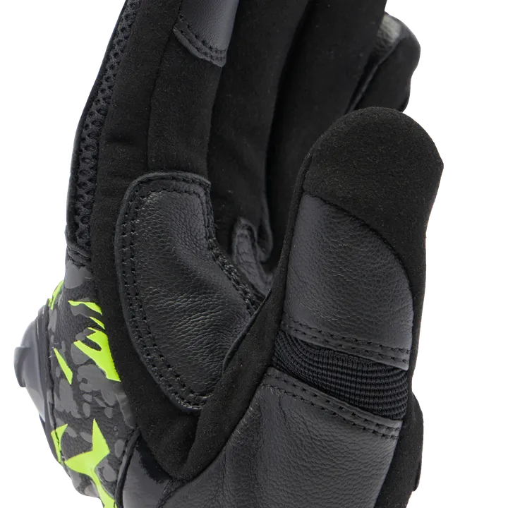 Lederhandschuhe Mig 3 Unisex schwarz-anthrazit-fluo gelb