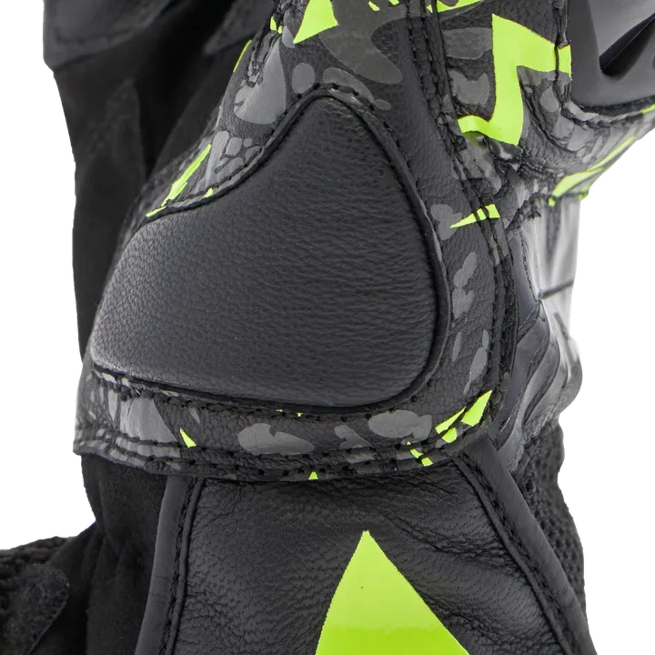 Lederhandschuhe Mig 3 Unisex schwarz-anthrazit-fluo gelb