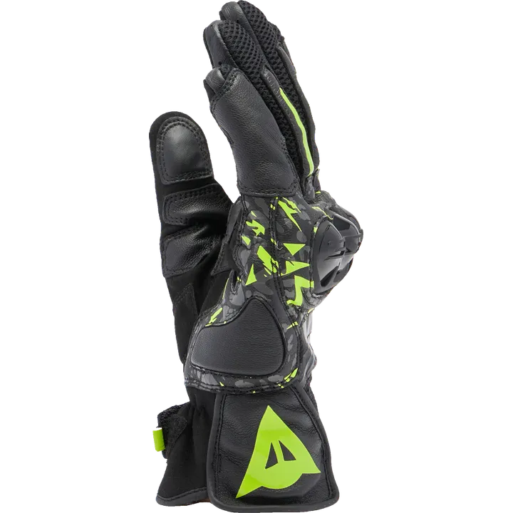 Lederhandschuhe Mig 3 Unisex schwarz-anthrazit-fluo gelb
