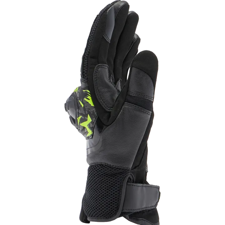 Lederhandschuhe Mig 3 Unisex schwarz-anthrazit-fluo gelb